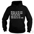 SunFrog-Busted Funky Hippo Hoodie / Black / S 99 Bugs In The Code