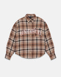 Act 1 Faith Flannel Shirt Plaid Brown