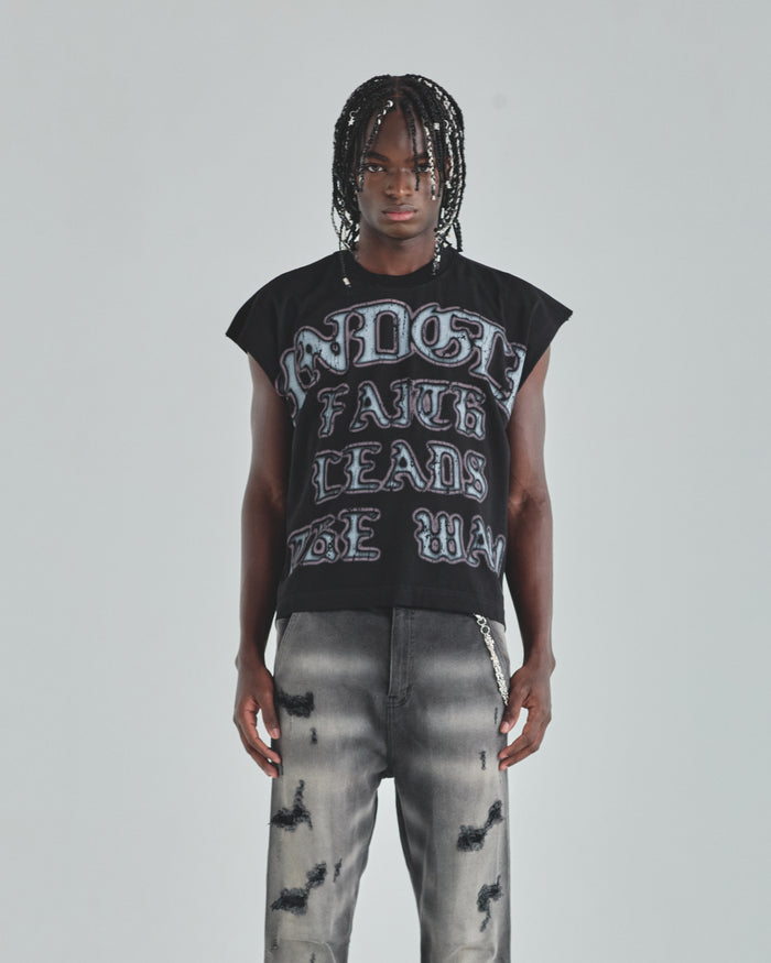 Act 1 Faith Sleeveless Tshirt Black