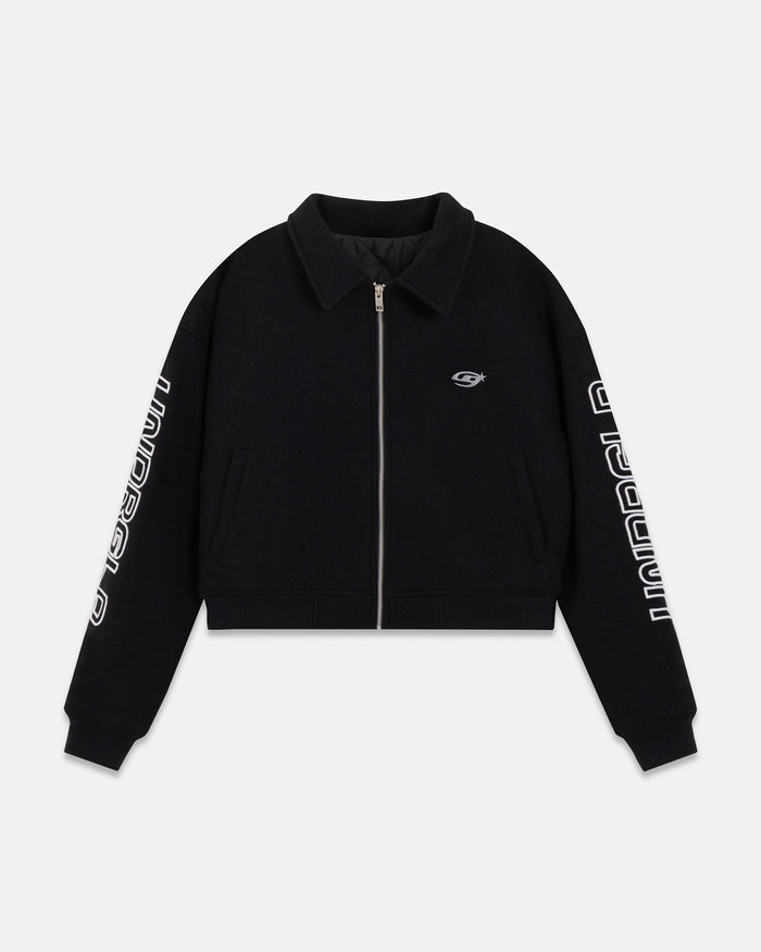 Act 1 Neon Bomber Jacket Black