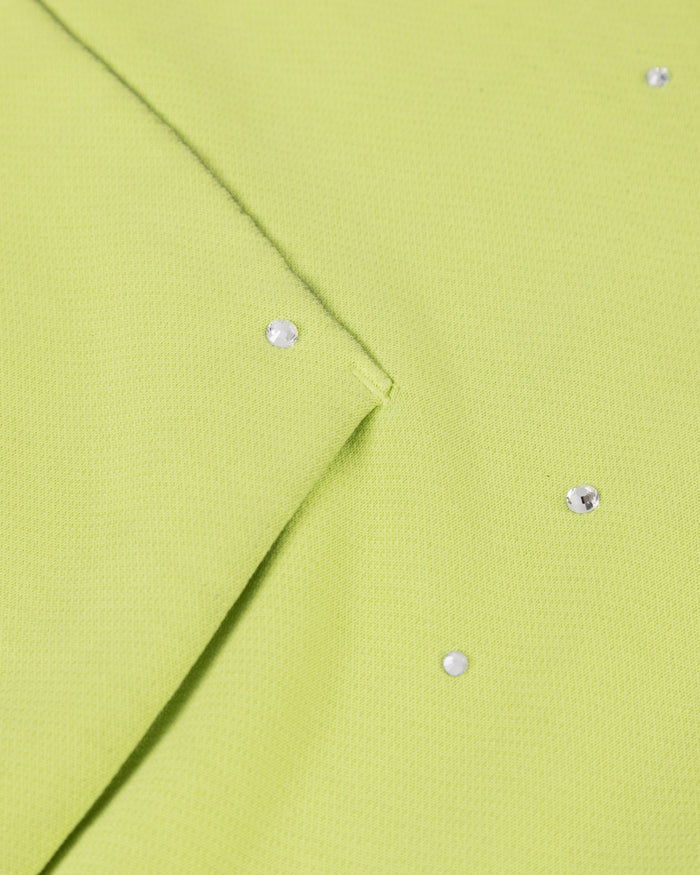 Act 1 Neon Boxy Fit Hoodie Faded Green