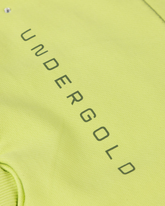 Act 1 Neon Boxy Fit Hoodie Faded Green