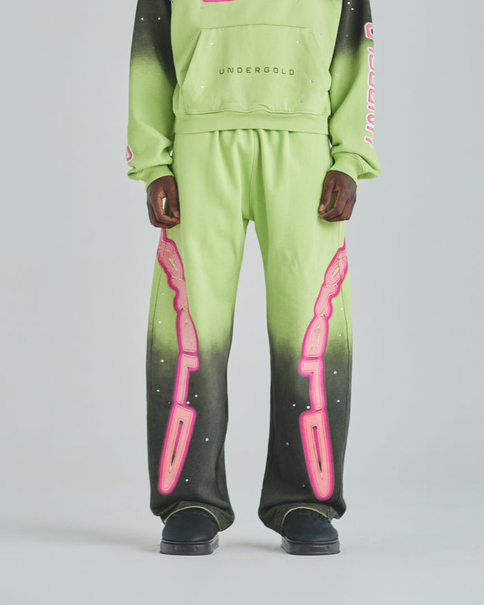 Act 1 Neon Straightpants Faded Green