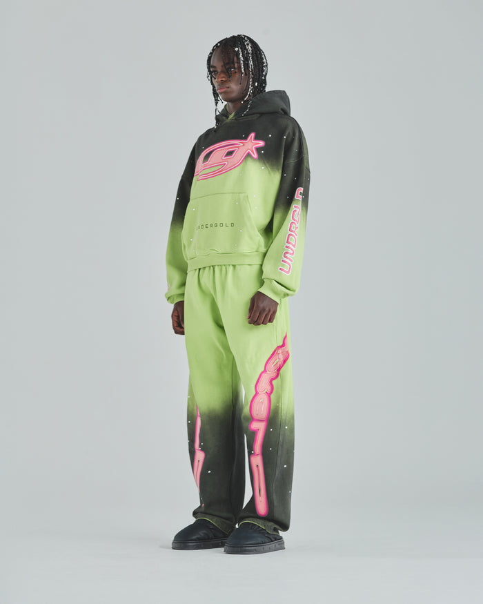 Act 1 Neon Straightpants Faded Green