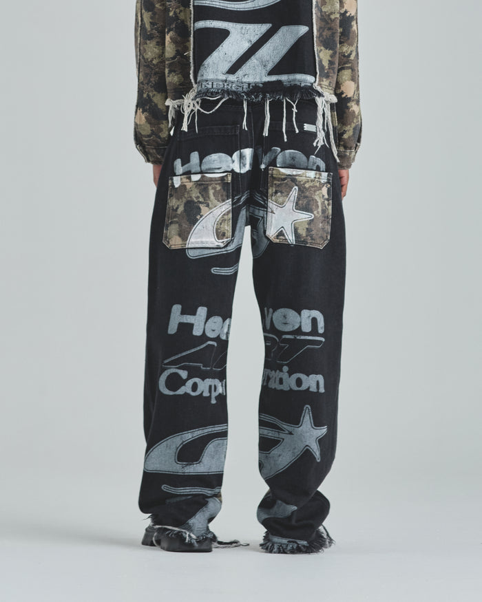 Act 1 Racer Double Wide Jean Dark Cammo