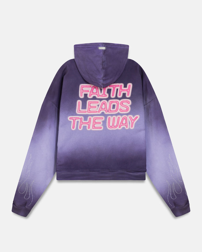 Act 1 Radiant Boxy Fit Hoodie Faded Purple