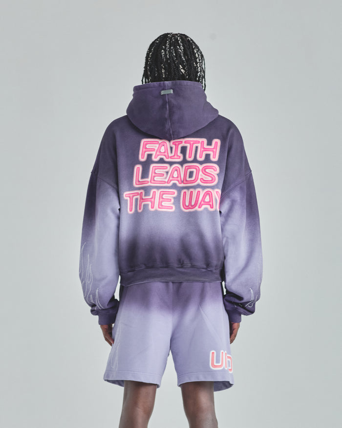 Act 1 Radiant Boxy Fit Hoodie Faded Purple