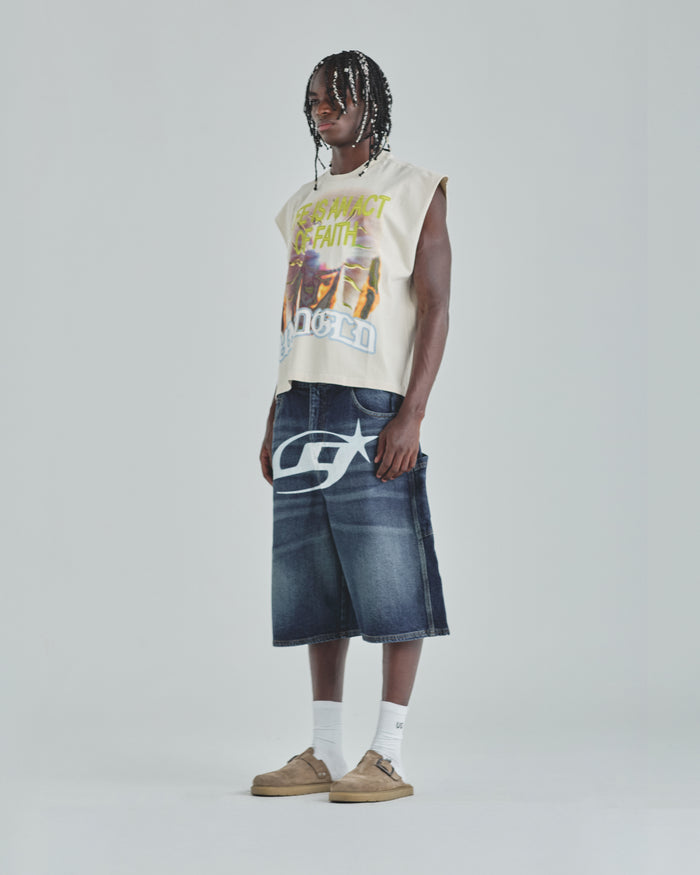 Act 1 UG Star Denim Jorts Medium Blue