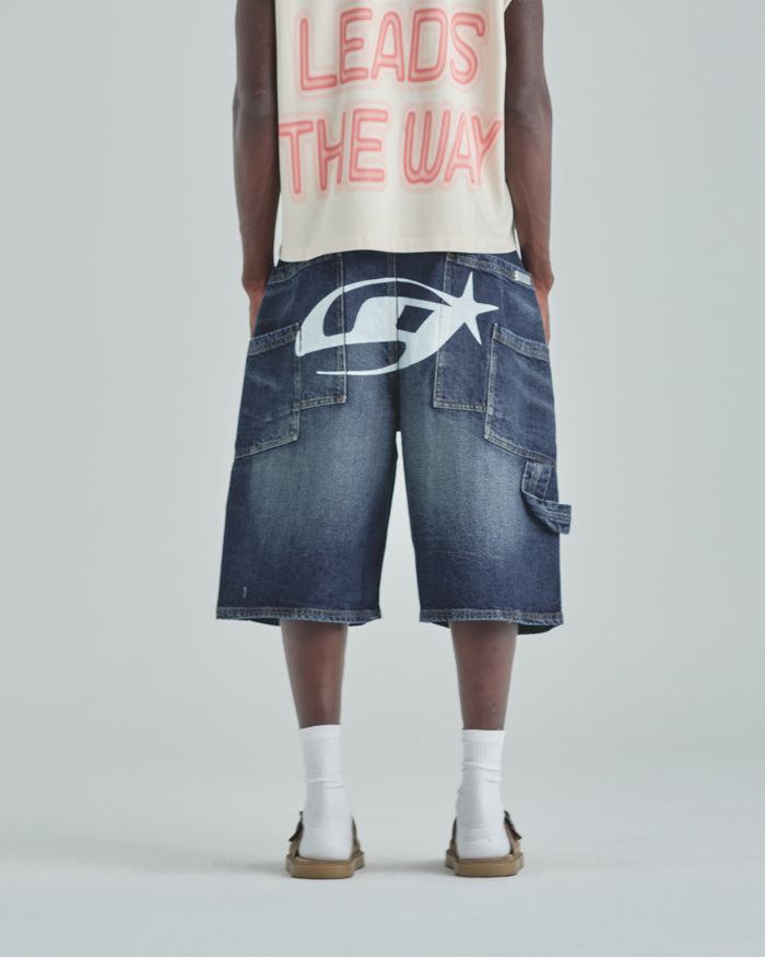 Act 1 UG Star Denim Jorts Medium Blue
