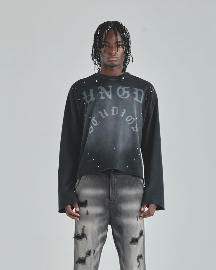 Act 1 UNDGD Long Sleeve Tshirt Burnt Black