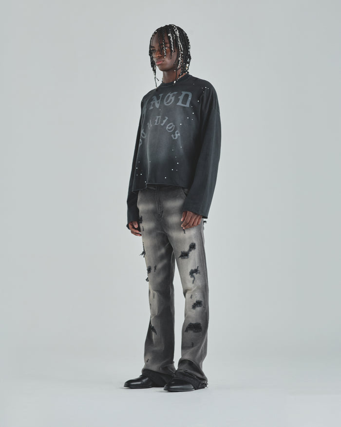 Act 1 UNDGD Long Sleeve Tshirt Burnt Black
