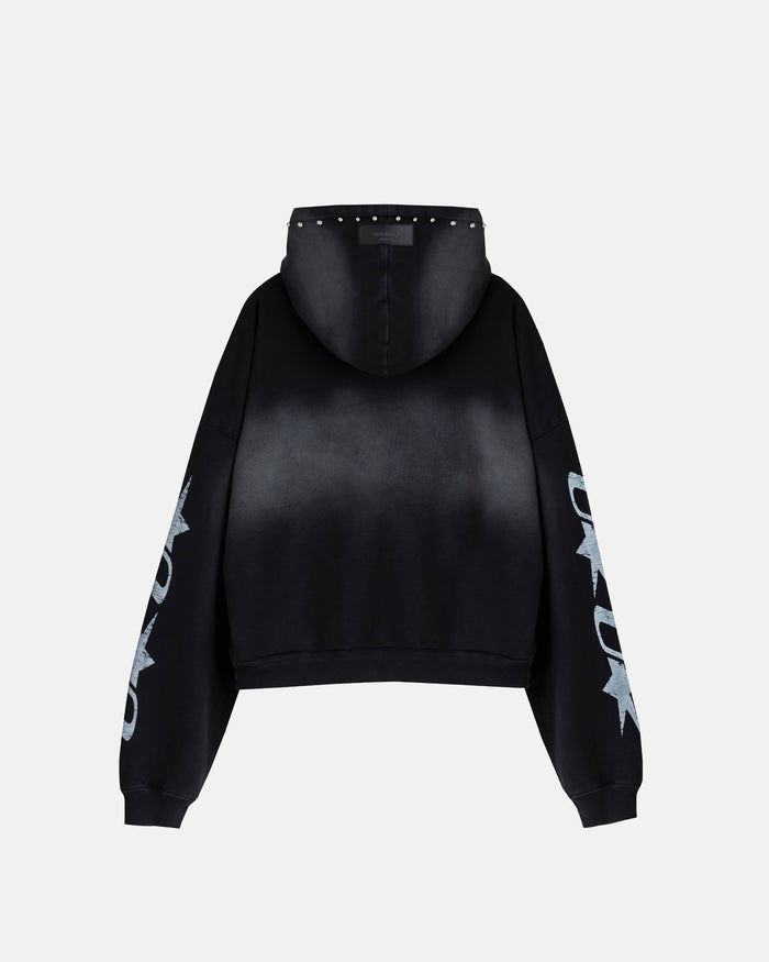 Agnus Dei U Star Boxy Fit Hoodie Smokey Black