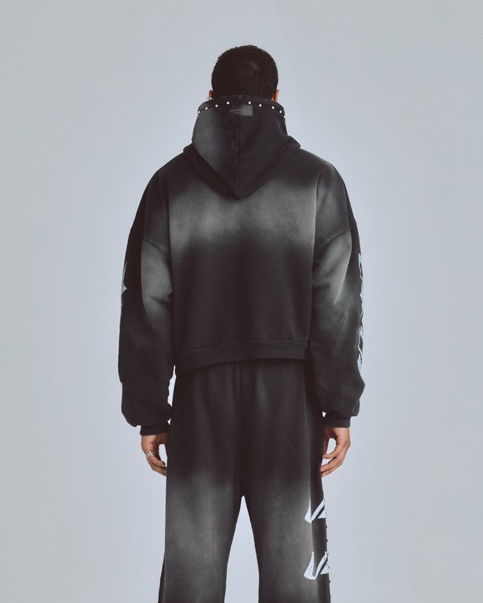 Agnus Dei U Star Boxy Fit Hoodie Smokey Black