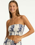 Sea Level Aloha Beach Bandeau Top - White - Simply Beach UK