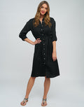 Alora Shirt Dress - Black - Simply Beach UK