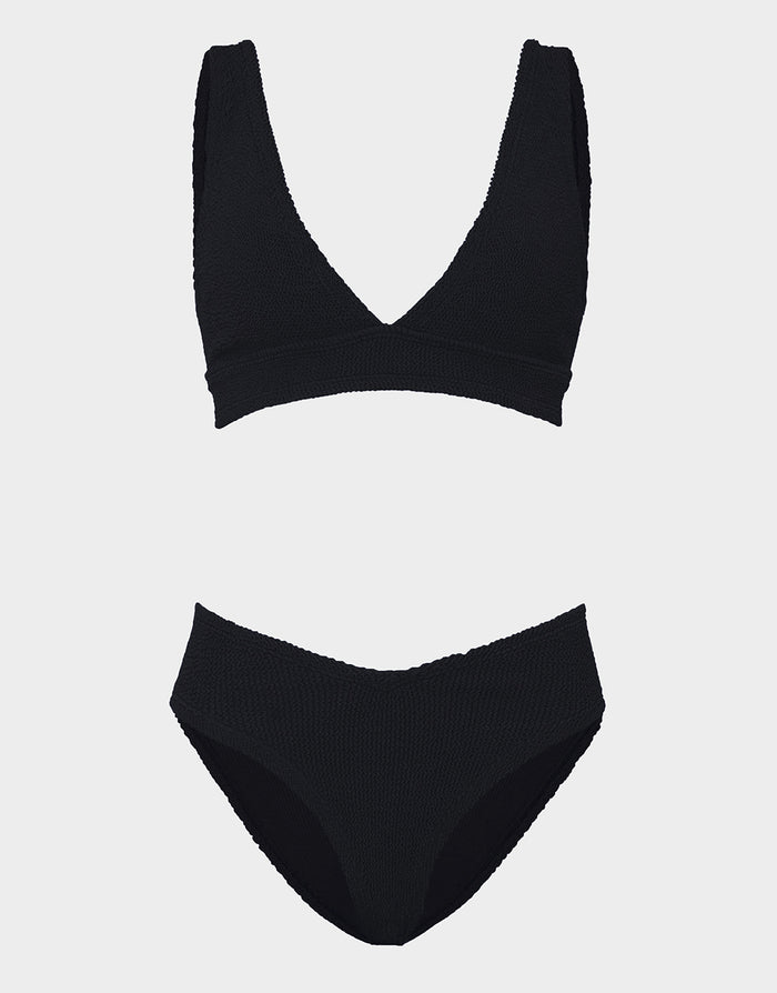 Hunza G Angel Bikini Set - Black - Simply Beach UK