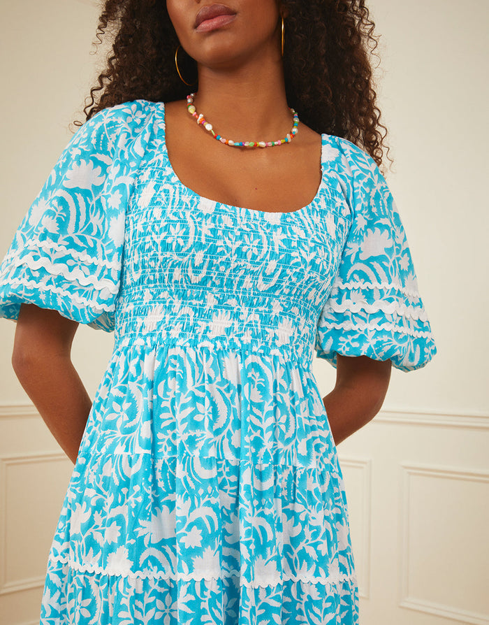 Angelina Dress - Aqua Begonia - Simply Beach UK