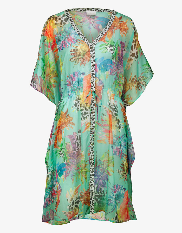Aquarius Fantasy Beach Tunic - Aqua - Simply Beach UK