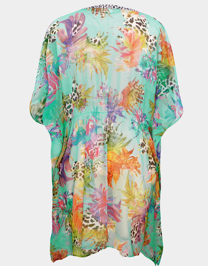 Aquarius Fantasy Beach Tunic - Aqua - Simply Beach UK