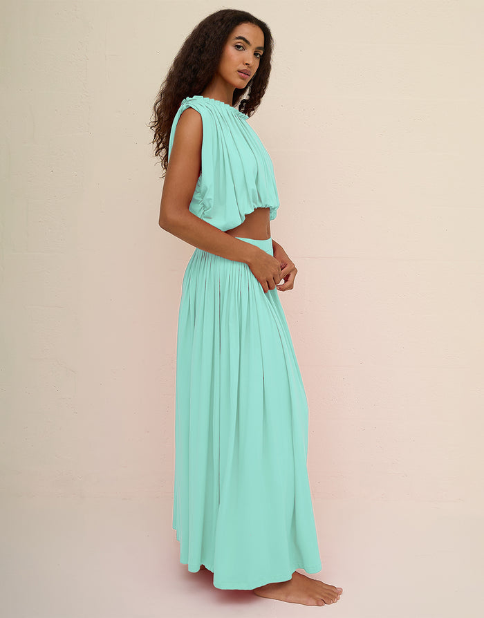 Pitusa Areia Knit Top - Aqua - Simply Beach UK