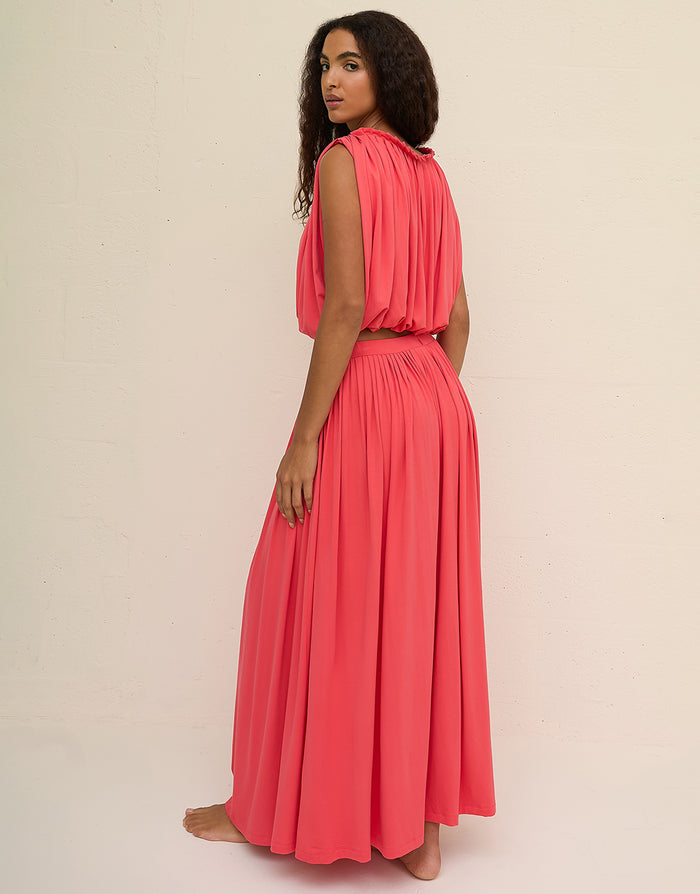 Pitusa Areia Knit Top - Coral - Simply Beach UK