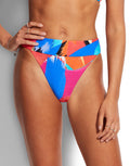Arthouse Banded Hi Rise Bikini Pant - Chilli Red - Simply Beach UK