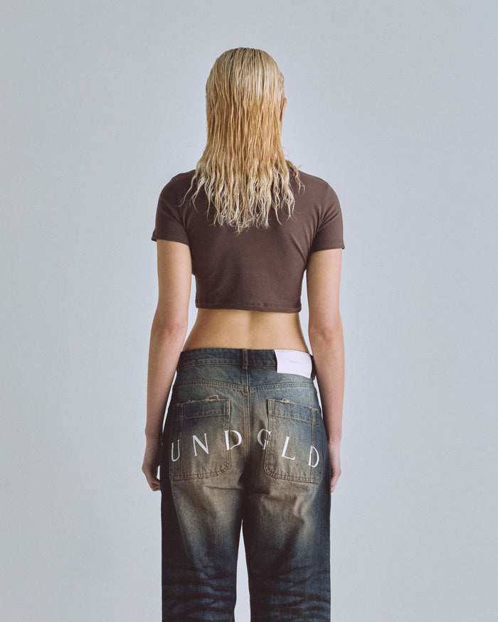 Basics Baby Tee Brown