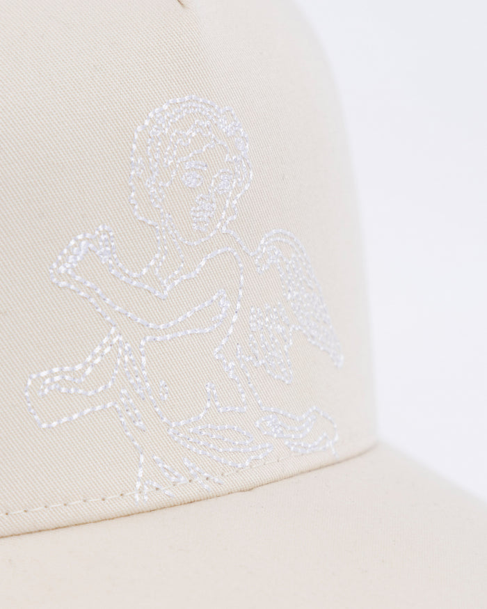 Basics Cherubs High Crown Cap Cream