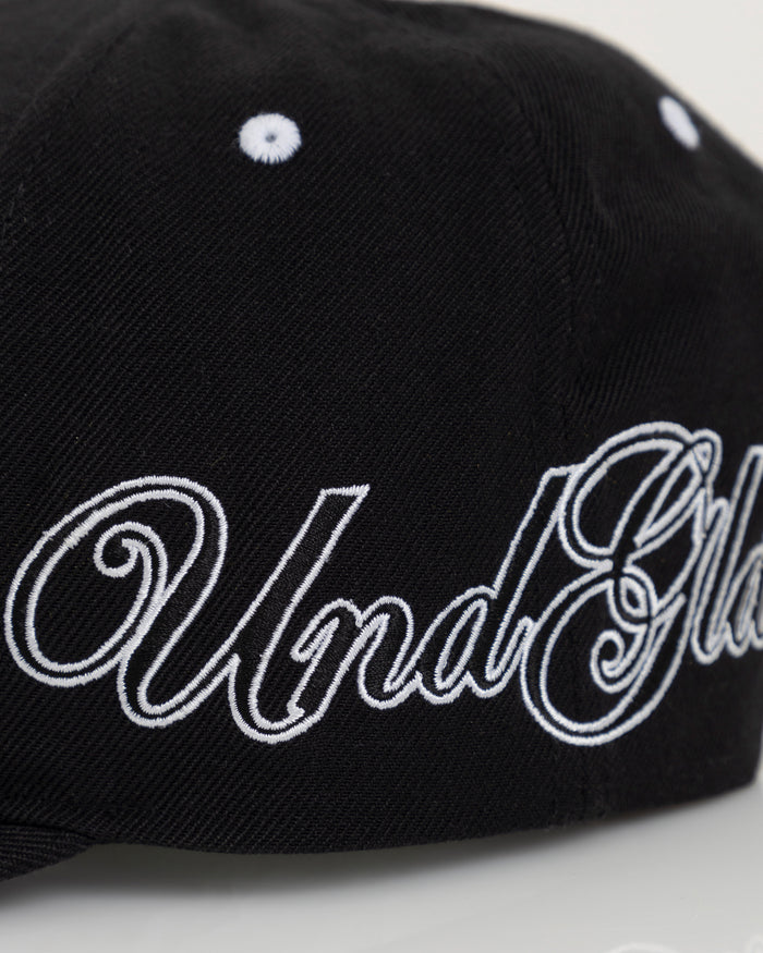 Basics Monogram High Crown Cap Black