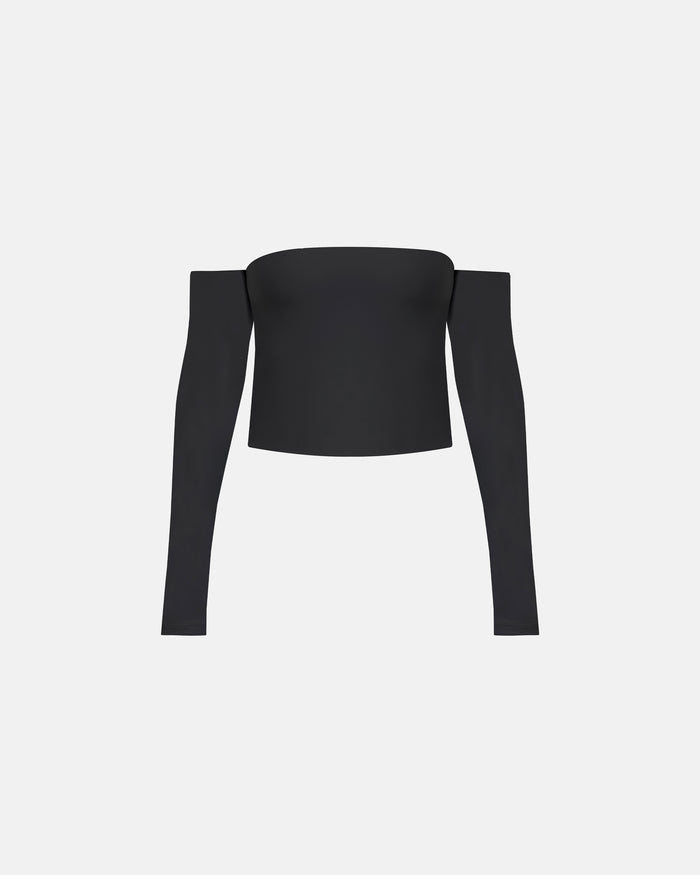 Basics Off Shoulder Long Sleeve Tops