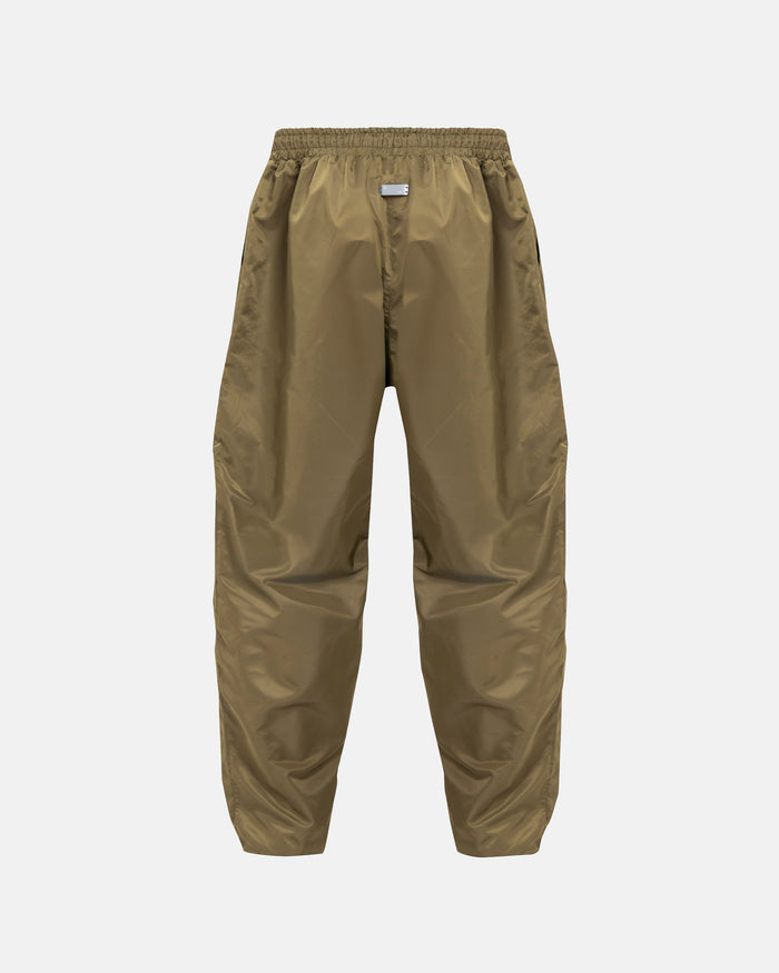 Basics Panelled Zip Up Cargo Pants Green