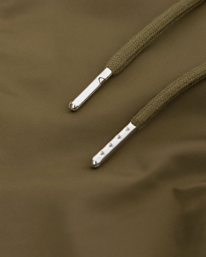 Basics Panelled Zip Up Cargo Pants Green