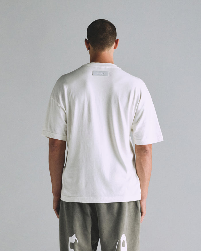 Basics Peached Undgld Tshirt White