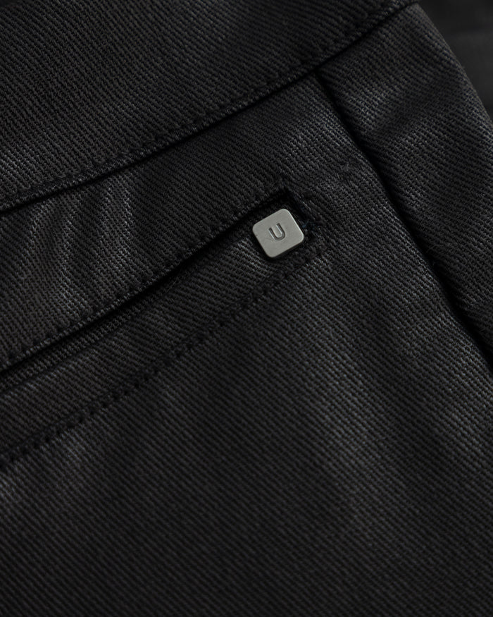 Basics Pleather Flare Pants Black