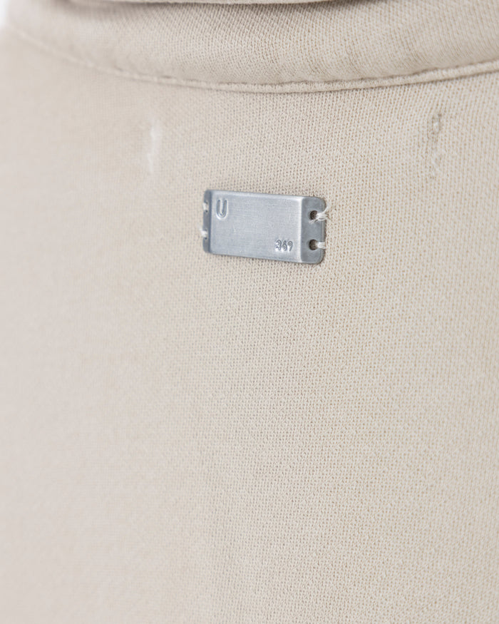 Basics Polo Collar Boxy Fit Hoodie Cream