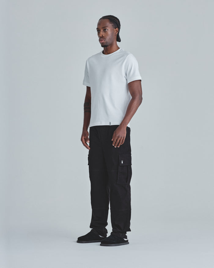 Basics Relaxed Cargo Pants Black