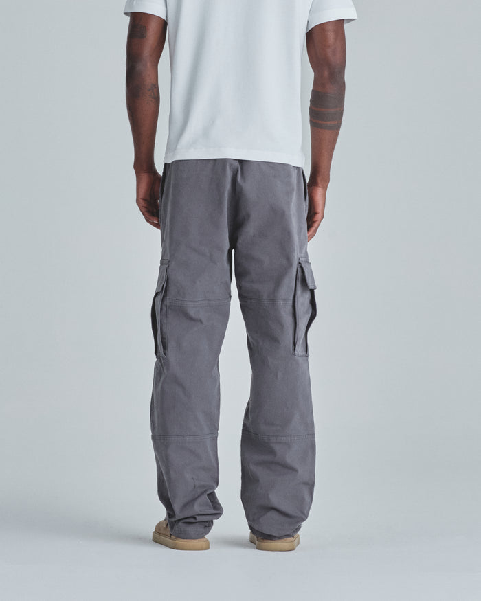 Basics Relaxed Cargo Pants Gray