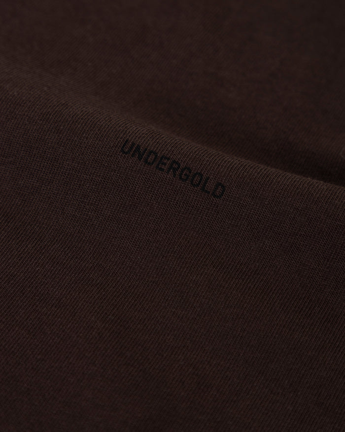 Basics Tiny Logo Regular Fit Tshirt Brown