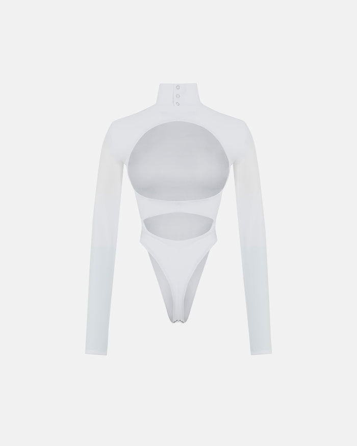 Basics Turtleneck Backless Body White