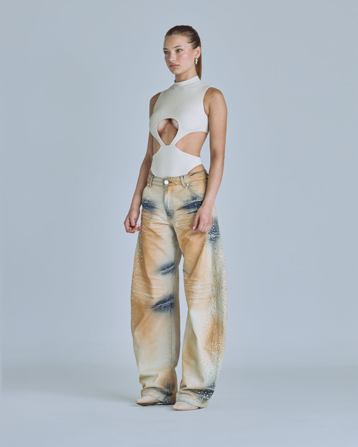 Basics Underboob Bodysuit Cream
