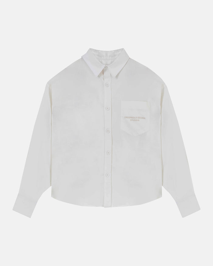 Basics Undergold Design Studio Long Sleeve Boxy Shirt Bone