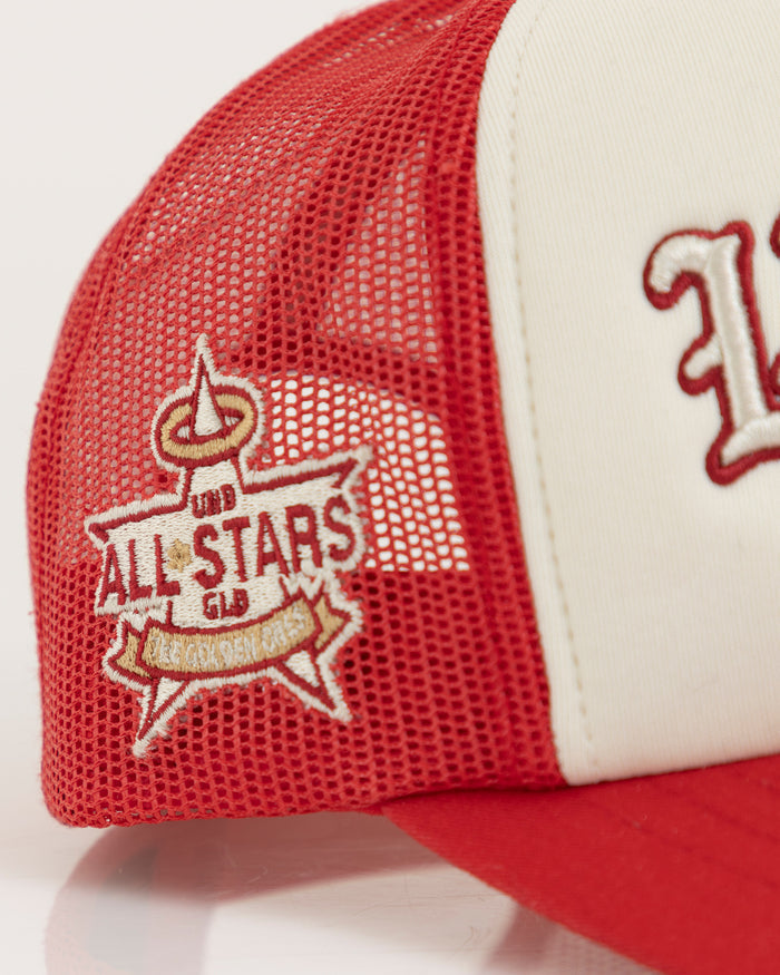 Basics UNDERGOLD Goth Trucker Cap Red/Cream