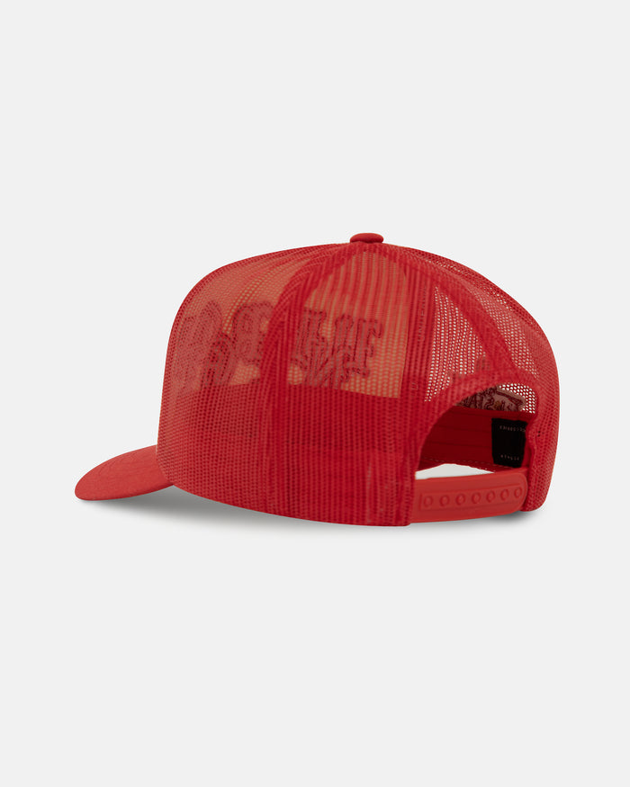 Basics UNDERGOLD Goth Trucker Cap Red/Cream