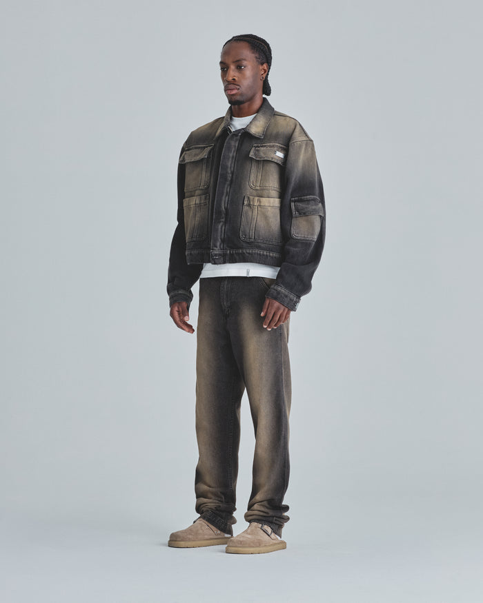 Basics UNDERGOLD Regular Jean Dirty Black