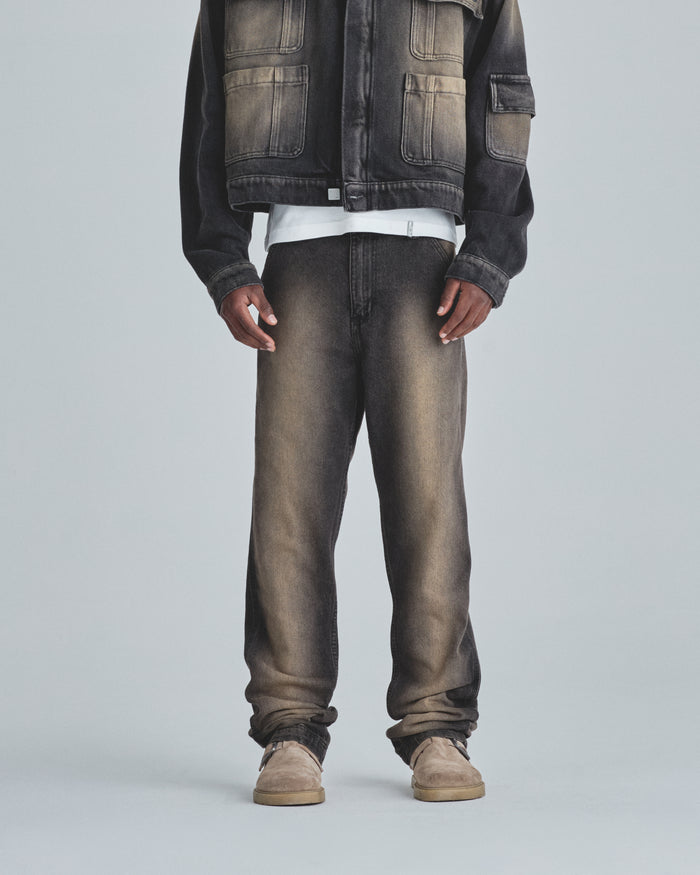 Basics UNDERGOLD Regular Jean Dirty Black