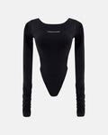 Basics Undergold Studio Backless Long Sleeve Body Black