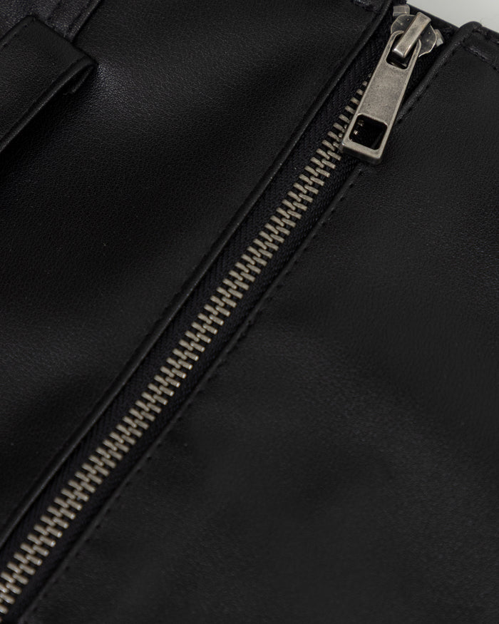 Basics Undergold Studio Pleather Mini Skirt Black