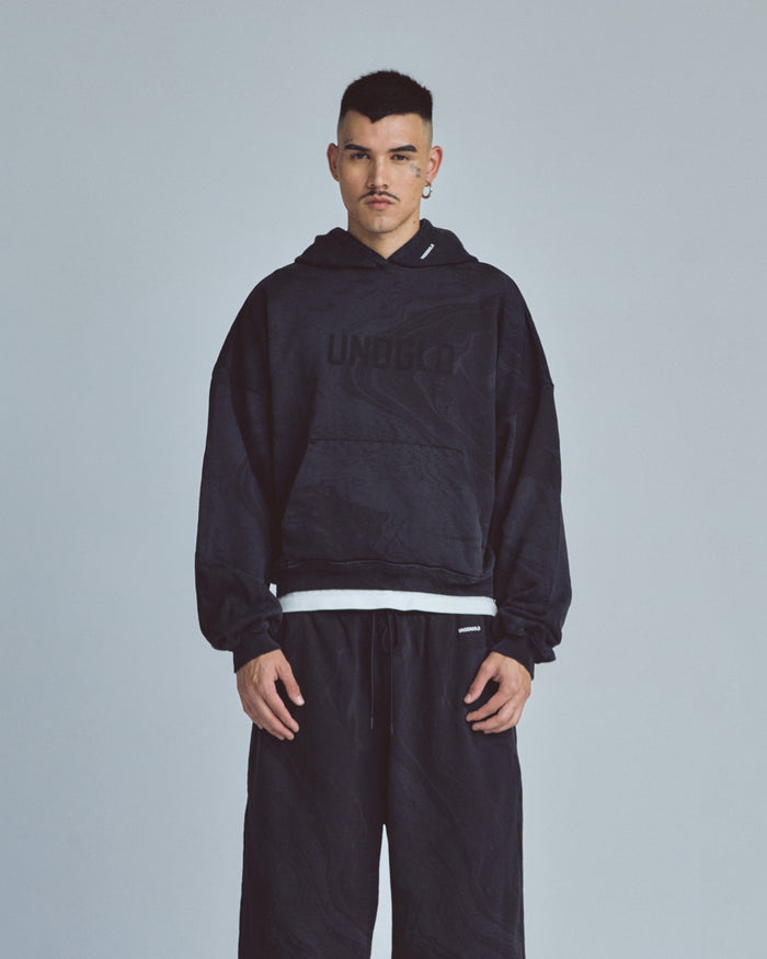 Basics UNDGLD Boxy Hoodie Oiled Black