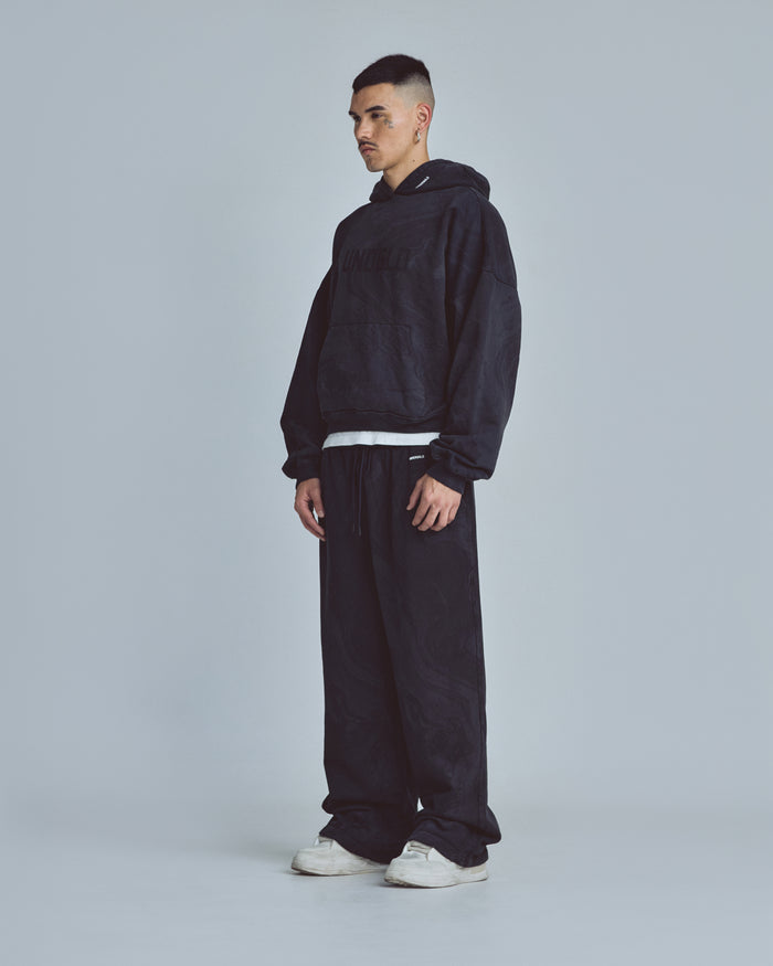 Basics UNDGLD Boxy Hoodie Oiled Black