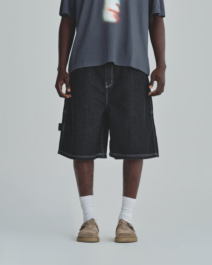 Basics UNDGLD Denim Jort Black